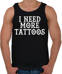 printfashion I need more Tattoos! - Férfi atléta - Fekete (1943707)