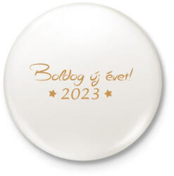 printfashion Boldog Új Évet! 01 - Kitűző, hűtőmágnes - Fehér (11544258)