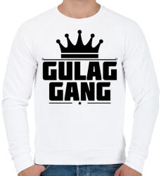 printfashion Gulag Gang - Férfi pulóver - Fehér (3027868)