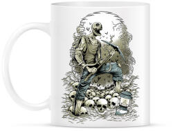 printfashion Horror bányász - Bögre - Fehér (787709)