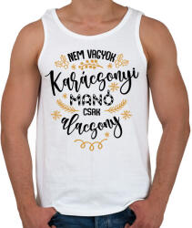 printfashion Nem vagyok manó - Férfi atléta - Fehér (14872877)