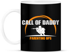 printfashion Call of Daddy apa vigyáz rád - Bögre - Fekete (6086416)