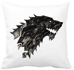 printfashion Winter Is Coming Stark - Párnahuzat, Díszpárnahuzat - Fehér (657875)