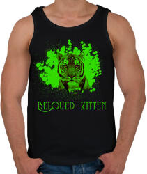 printfashion beloved kitten - Férfi atléta - Fekete (1563730)