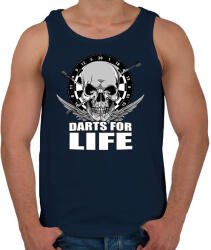 printfashion Darts for Life - Férfi atléta - Sötétkék (2391379)