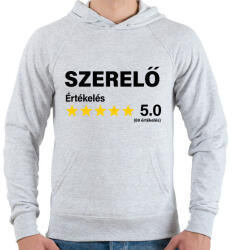 printfashion Szerelő Értékelés ***** 5.0 (69 értékelés) - Férfi kapucnis pulóver - Sport szürke (16414528)