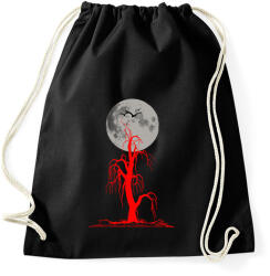printfashion red tree and moon - Sportzsák, Tornazsák - Fekete (1569006)