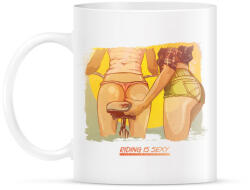 printfashion A biciklizés szexi - Bögre - Fehér (787561)