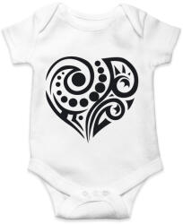 printfashion Maori szív3 - Baba Body - Fehér (4984867)