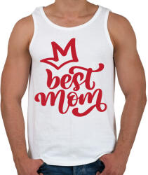 printfashion Best mom - Férfi atléta - Fehér (15967456)