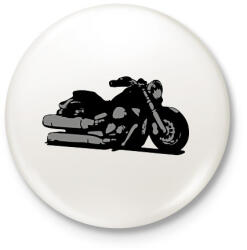 printfashion Yamaha dragstar - Kitűző, hűtőmágnes - Fehér (15563568)