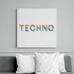 printfashion Techno - Vászonkép - Fehér (6630966)