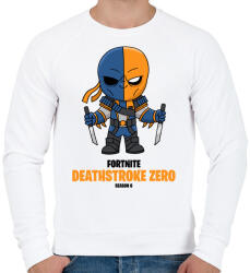 printfashion Deathstroke Zero - Fortnite Season 6 - Férfi pulóver - Fehér (5358347)