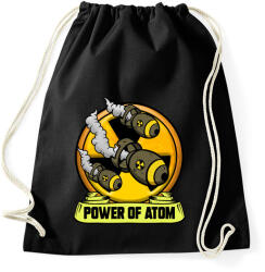 printfashion Az atom ereje - Sportzsák, Tornazsák - Fekete (1221646)