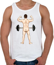 printfashion Férfiasság - Férfi atléta - Fehér (1718140)