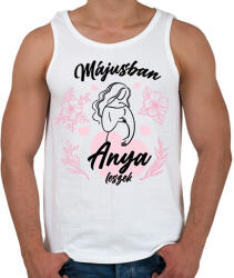 printfashion Anya leszek - Hónappal (fekete) - Férfi atléta - Fehér (7056339)