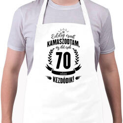 printfashion kamasz-70-black - Kötény - Fehér (4902656)