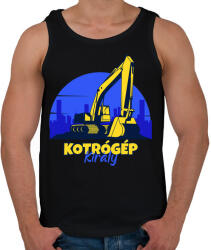 printfashion Kotrógép király - Férfi atléta - Fekete (4762286)