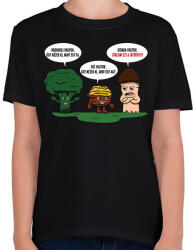 printfashion Vicces gomba - Gyerek póló - Fekete (2380393)