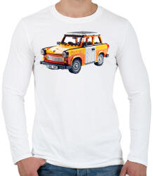 printfashion LEGO Trabant - Retro autó - Férfi hosszú ujjú póló - Fehér (15533017)