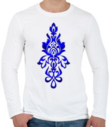 printfashion Magyaros minta5 - Férfi hosszú ujjú póló - Fehér (7899931)