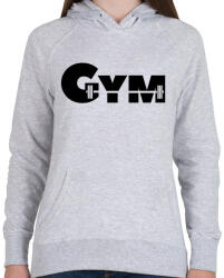 printfashion GYM - Női kapucnis pulóver - Sport szürke (269725)