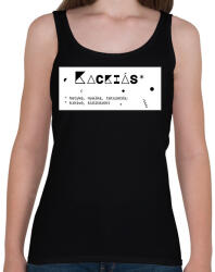printfashion Kackiás - Női atléta - Fekete (6397281)