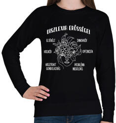printfashion Diszlexia erősségei - Női pulóver - Fekete (13248080)