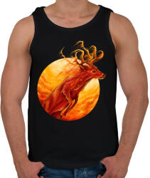 printfashion Tűzszarvas - Férfi atléta - Fekete (1049670)