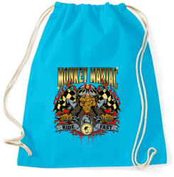 printfashion Mániákus majom - Sportzsák, Tornazsák - Surf blue (187739)