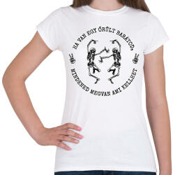 printfashion Őrült barát - Női póló - Fehér (13504416)