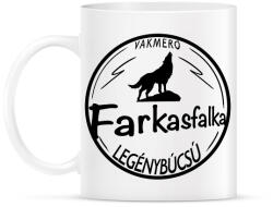 printfashion Farkasfalka legénybúcsú - Bögre - Fehér (2619773)