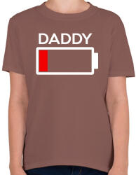 printfashion DADDY2. png - Gyerek póló - Mogyoróbarna (284961)