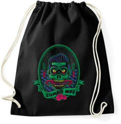 printfashion Hipszter zombi - Sportzsák, Tornazsák - Fekete (36171)