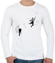 printfashion Aurevoir - Férfi hosszú ujjú póló - Fehér (215031)