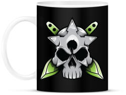 printfashion Skull and blade - Bögre - Fekete (855627)