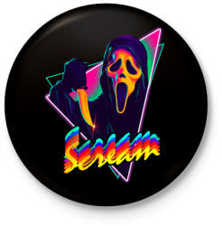 printfashion Sikoly - Kitűző, hűtőmágnes - Fekete (3095840)