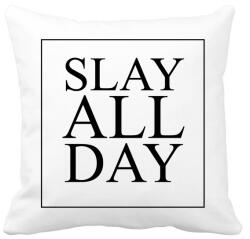 printfashion SLAY ALL DAY - Párnahuzat, Díszpárnahuzat - Fehér (276391)