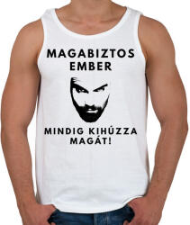 printfashion MAGABIZTOS EMBER - Férfi atléta - Fehér (1545204)