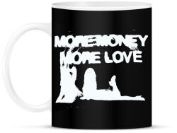 printfashion More Money More Love - Bögre - Fekete (16559791)