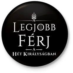 printfashion got-legjobb-ferj-white - Kitűző, hűtőmágnes - Fekete (3095195)