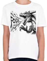 printfashion Sárkány - Gyerek póló - Fehér (15180651)