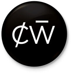 printfashion Charlotte de Witte - Kitűző, hűtőmágnes - Fekete (3098810)