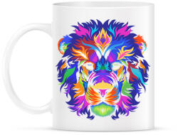 printfashion Színes oroszlán - Bögre - Fehér (12043157)