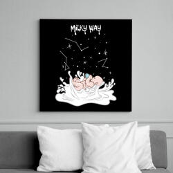printfashion Milky way - Vászonkép - Fekete (6658565)