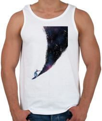 printfashion Surfing the universe - Férfi atléta - Fehér (235984)