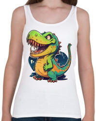 printfashion dino - Női atléta - Fehér (13662392)