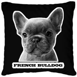 printfashion french bulldog - Párnahuzat, Díszpárnahuzat - Fekete (12088884)