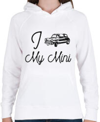 printfashion I love my Mini - Női kapucnis pulóver - Fehér (10646301)
