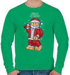 printfashion Lego Télapó - Férfi pulóver - Zöld (139349)